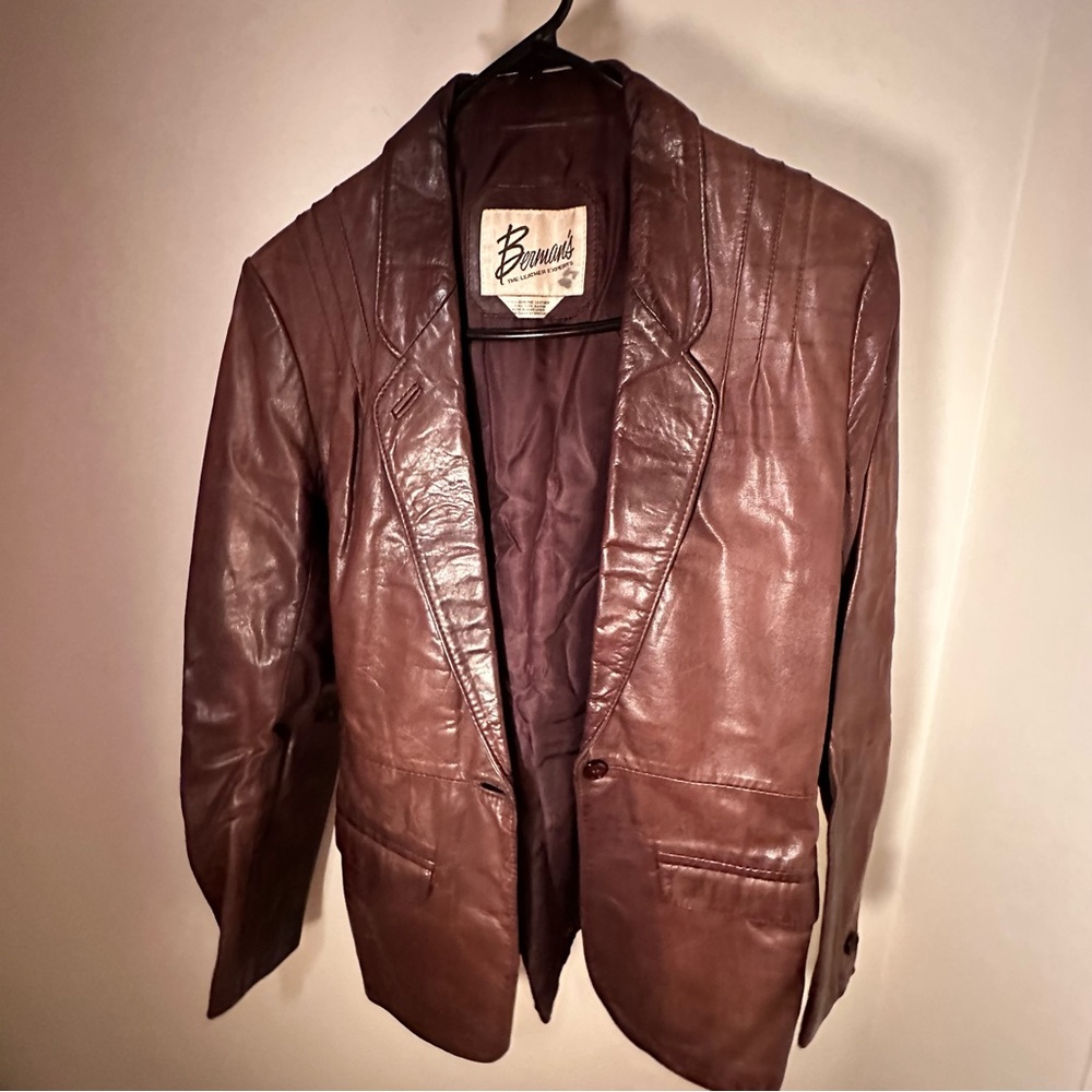 VTG leather blazer